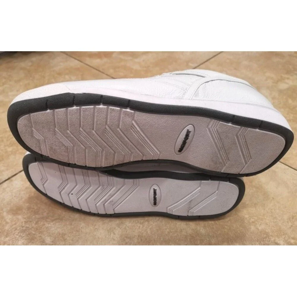Rockport K71098 Prowalker White Leather Walking Sneaker Shoes Mens Size 9W